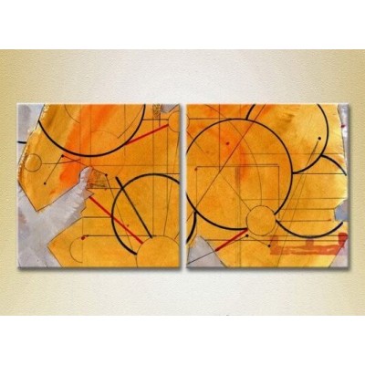 Pictură ArtPoster Abstraction Yellow/Violet (2229330)