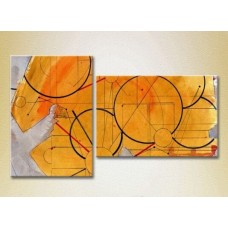 Pictură ArtPoster Abstraction Yellow/Violet 04 (2229334)