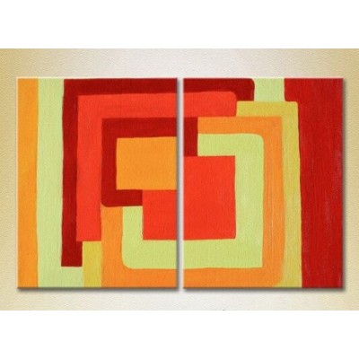 Pictură ArtPoster Abstract Bright squares (2229409)