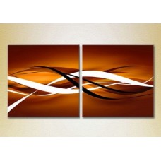 Pictură ArtPoster Abstraction Brown/White 03 (2229350)