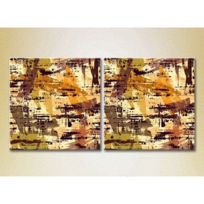 Pictură ArtPoster Abstraction Yellow/Brown 05 (2229440)