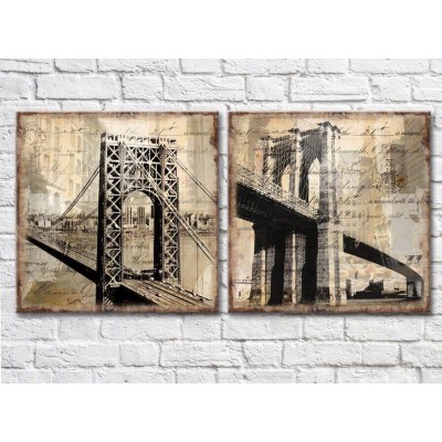 Картина ArtPoster Yellowing of the Brooklyn Bridge (2495219)