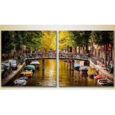 Pictură ArtPoster Amsterdam Canal/Holland 02 (2502402)