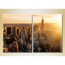 Pictură ArtPoster Sunrise over Manhattan 02 (2502406)