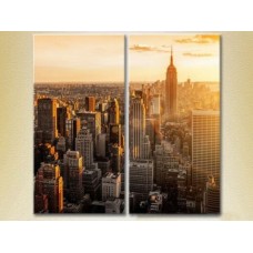 Pictură ArtPoster Sunrise over Manhattan (2502407)