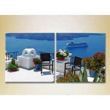 Pictură ArtPoster Greece/terrace 02 (2502417)