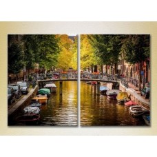 Pictură ArtPoster Amsterdam Canal/Holland 01 (2502413)