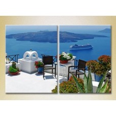 Pictură ArtPoster Greece/terrace 01 (2502416)