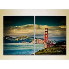 Pictură ArtPoster Golden Gate Bridge in perspective 01 (2502447)