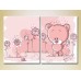 Pictură ArtPoster Pink bear 01 (2225827)