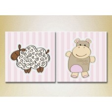 Картина ArtPoster Sheep and hippo (2225798)