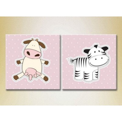 Картина ArtPoster Cow and zebra (2225788)