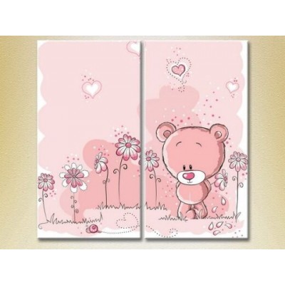 Картина ArtPoster Pink bear 02 (2225828)