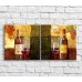 Картина ArtPoster Red wine bottle and glass in vintage style (3478718)