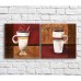 Картина ArtPoster Mocachino and cappuccino on an abstraction background (3478756)