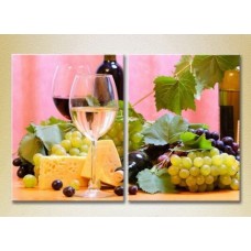 Картина ArtPoster Wine/cheese and grapes (2602793)