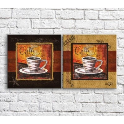 Картина ArtPoster White cups with coffee in vintage style (3478743)