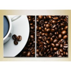 Pictură ArtPoster Cup of coffee/beans (2602755)