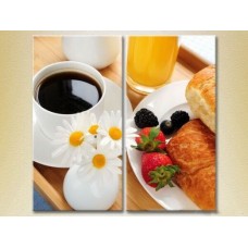 Картина ArtPoster Breakfast with croissants (2602672)