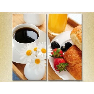 Картина ArtPoster Breakfast with croissants (2602672)