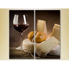 Pictură ArtPoster Wine and cheese (2602726)