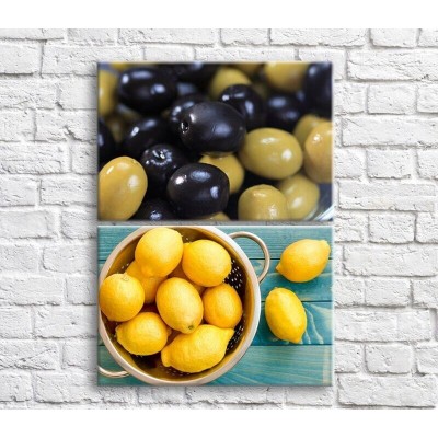 Картина ArtPoster Lemons Black and Green olives (3478792)