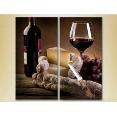 Картина ArtPoster Wine/cheese and grapes (2602671)