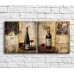 Картина ArtPoster A bottle of wine barrels and grapes in vintage style (3478717)