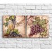 Картина ArtPoster Glass of White wine on grapes background (3478708)