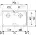 Chiuvetă de bucătărie Franke Logica Line LLL 620 Inox Dekor