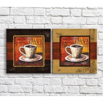 Pictură ArtPoster White cups with tea in vintage style (3478709)