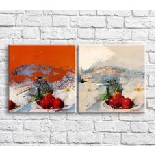 Картина ArtPoster Red cherry and White flowers (3478740)