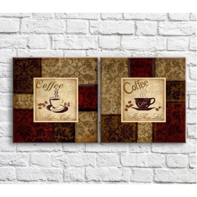 Картина ArtPoster Coffee on the background of abstraction and patterns (3478741)