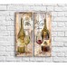 Картина ArtPoster Bottle of Red and White wine on architecture background (3478770)