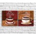 Картина ArtPoster Cup of latte on abstraction background (3478767)