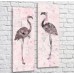 Картина ArtPoster Painted flamingos/couple on a Pink background (3451170)