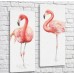 Картина ArtPoster Pink flamingos on a light background (3451159)