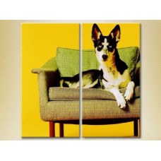 Pictură ArtPoster Dog on a chair 01 (2602974)