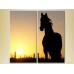 Картина ArtPoster Horse silhouette at sunset (2602990)