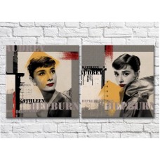 Картина ArtPoster Audrey Hepburn text styling (3460043)