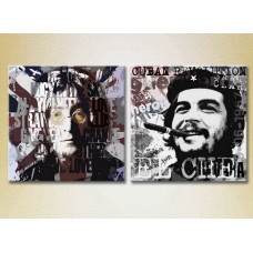 Картина ArtPoster John Lennon and Che Guevara stylized portraits (3460055)