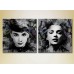 Картина ArtPoster Audrey Hepburn and Marilyn Monroe modern styling with butterflies (3460046)