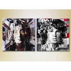 Картина ArtPoster John Lennon and Jim Morrison stylized portraits (3460038)