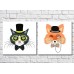 Картина ArtPoster Cat in a bow tie and a fox in a top hat (3447723)