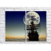 Pictură ArtPoster Ship on the background of the big moon (3453753)