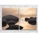 Pictură ArtPoster Black boulders in the sea (3453819)