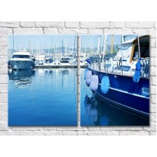 Картина ArtPoster Yachts in the bay at the pier (3453822)