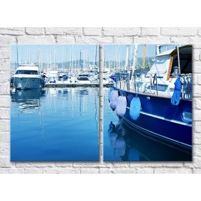 Картина ArtPoster Yachts in the bay at the pier (3453822)