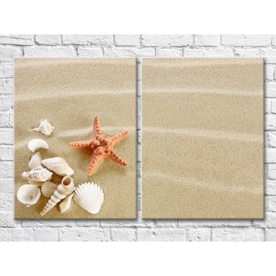 Картина ArtPoster Shell and starfish on the sand (3453808)