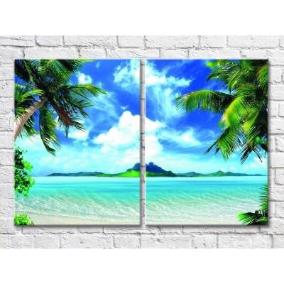 Картина ArtPoster Palm trees and azure sea (3453788)